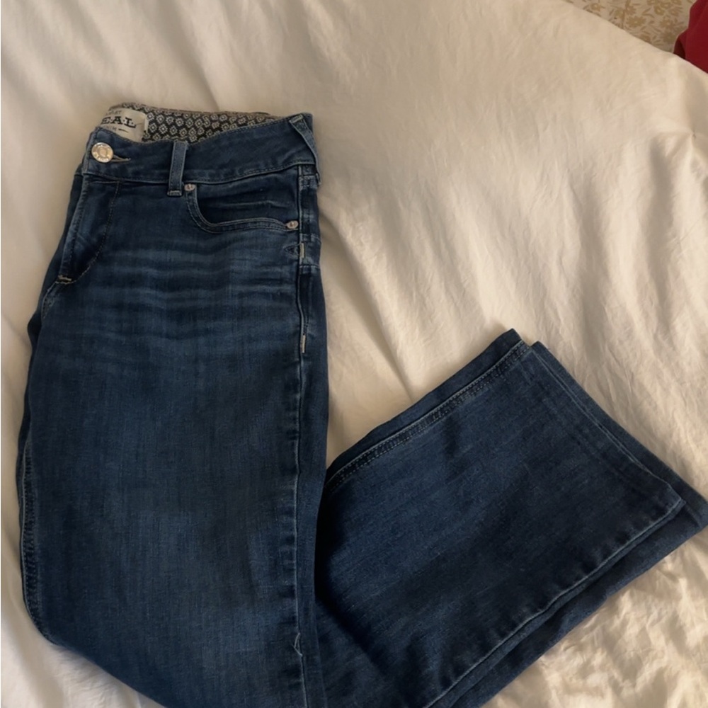 Ariat Blue Perfect Rise Straight Leg Jean